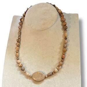Bundle Sale 3 for $15 | Stone Necklace with Large Centerpiece